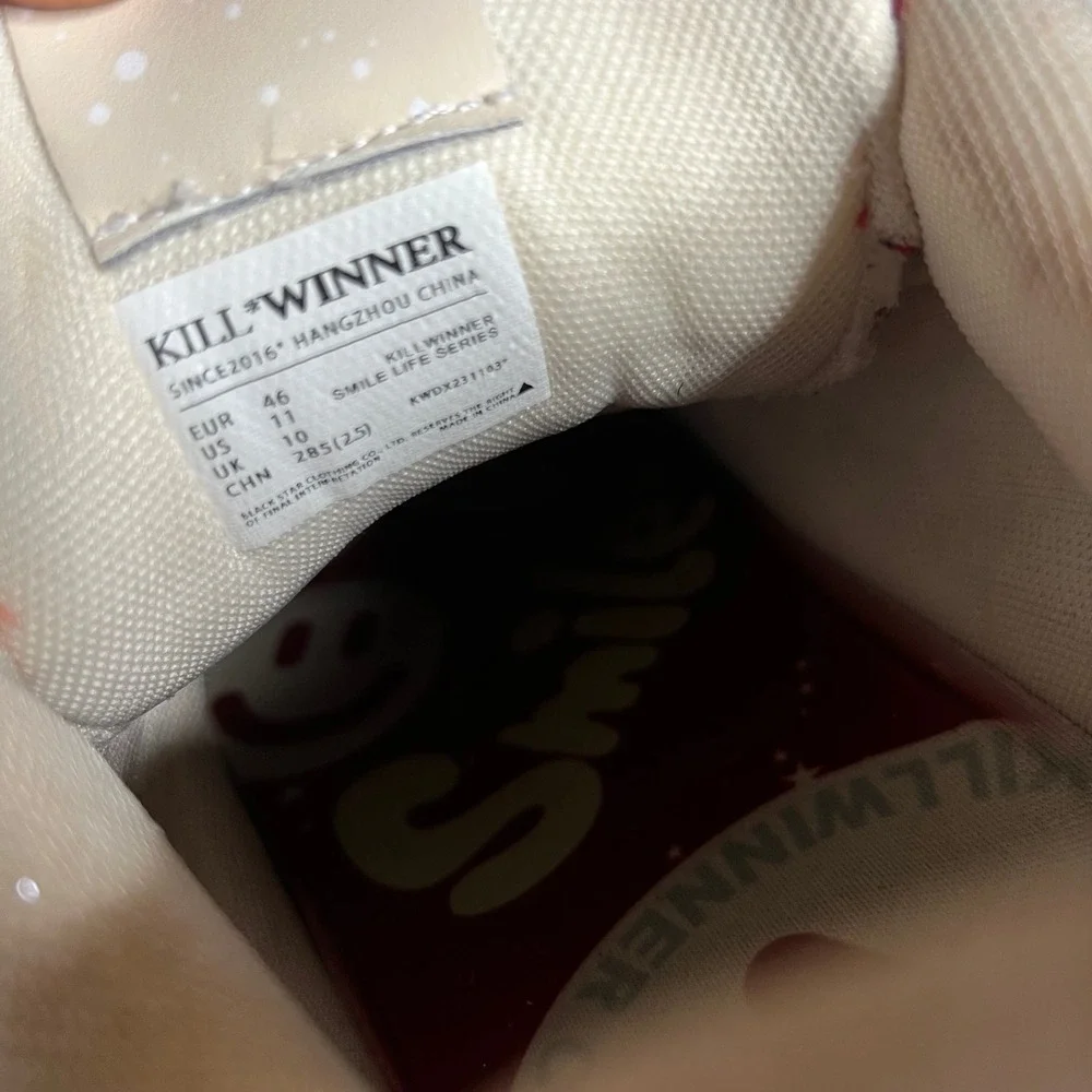 Killwinner Smile Life Series Red Cream Chunky Platform Sneakers Mens‎ 11